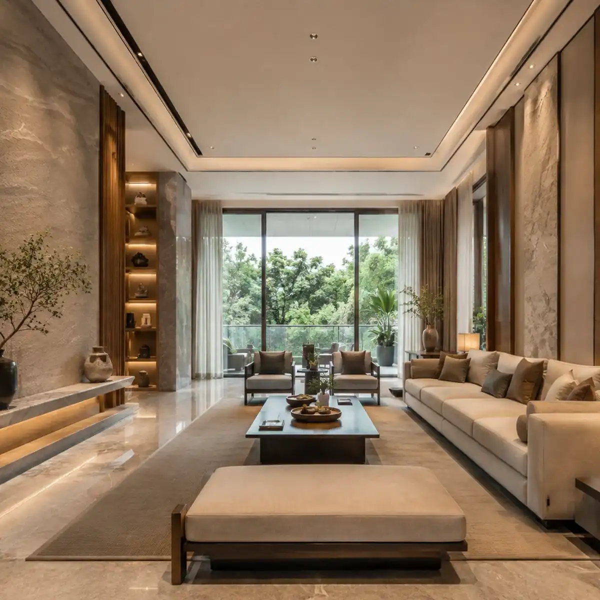 Contemporary residence living room